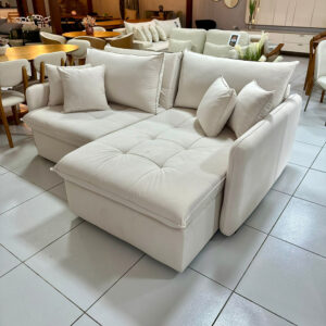 Sofá Estela Retrátil e Caixa zero