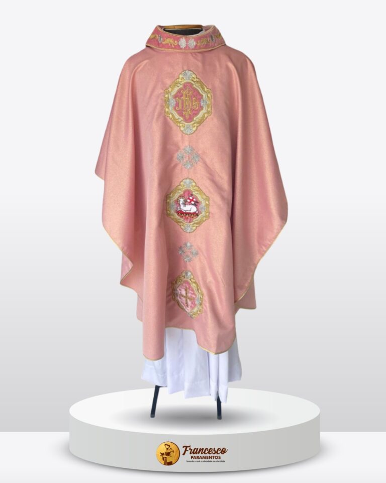 Casula Três Medalhões - Róseo